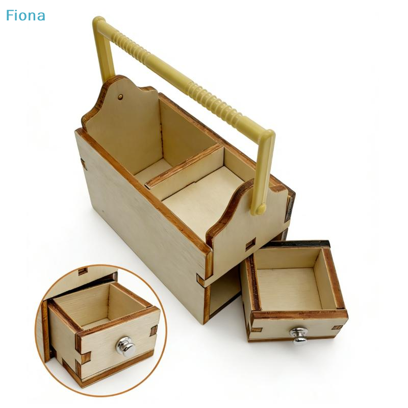Tools Box For Workshop - ✔1/12 Dollhouse Mini Wooden Toolbox Tools