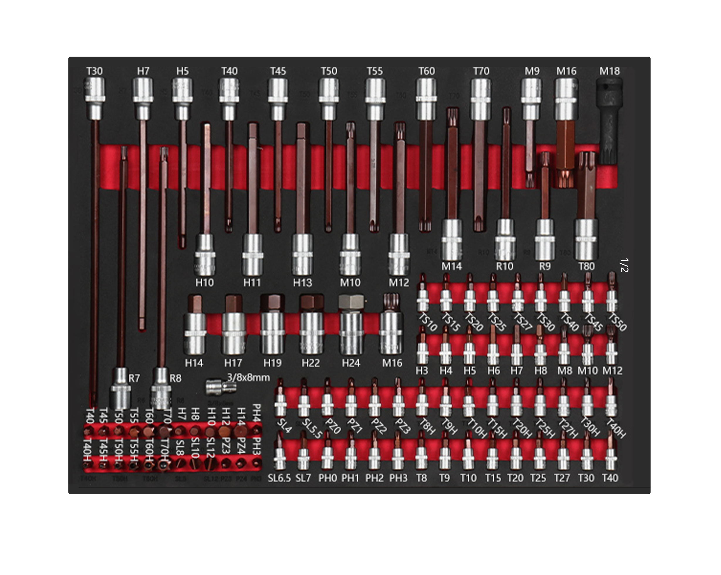 Tools In Electrical Workshop - 102PCS EVA Foam 1/2
