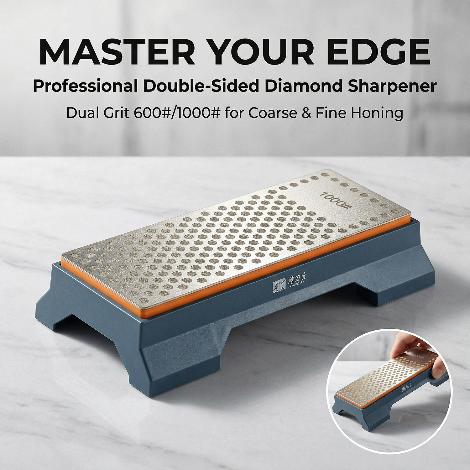 Sharpening Stone Whetstone - Dual-Sided Diamond Sharpening Stone | Coarse