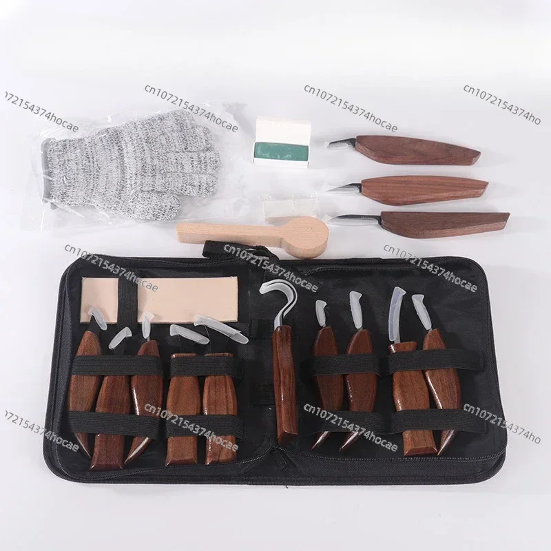Workshop Tools Knife - Wood Carving Kit 19PCS Wood Carpentry