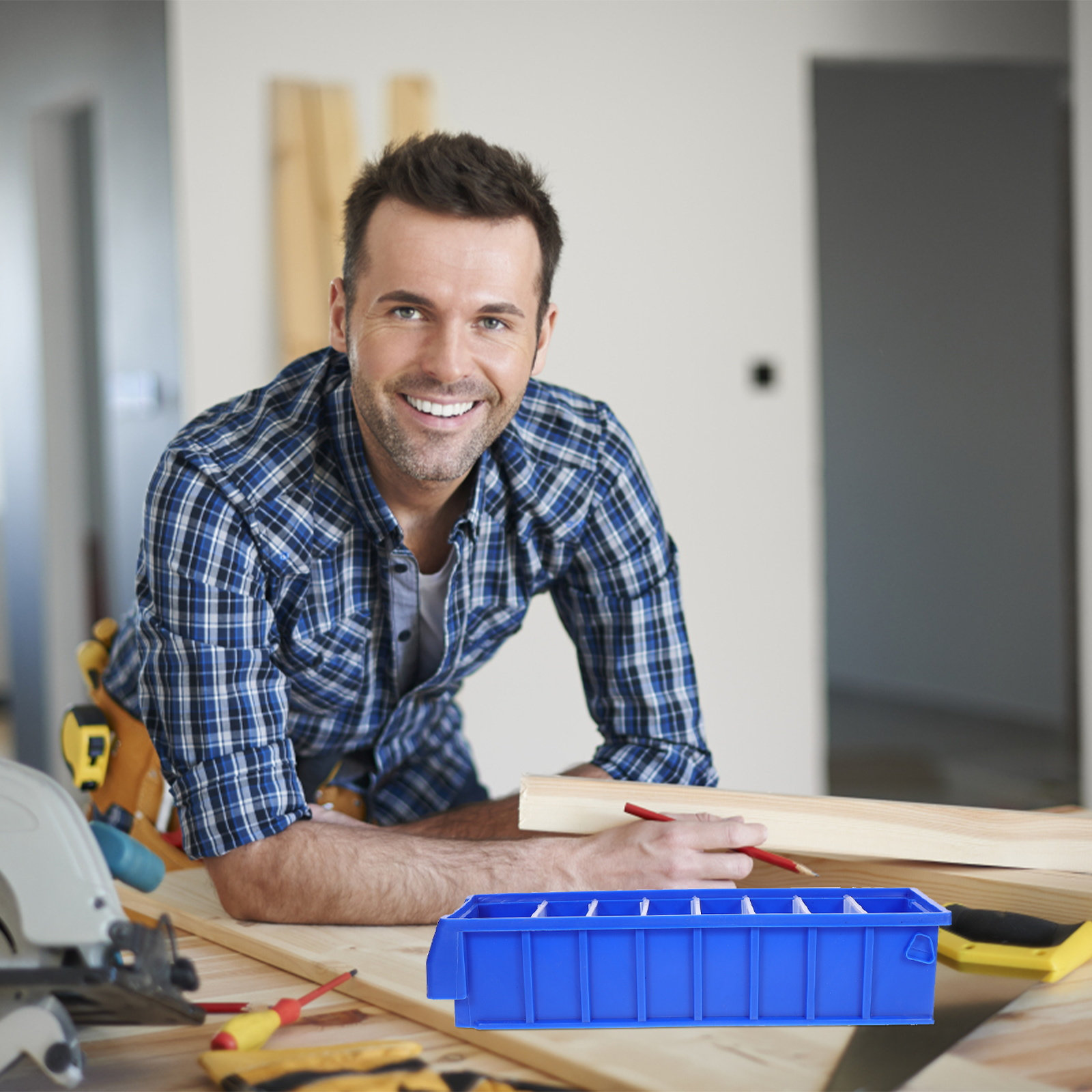 Screw Box With Dividers Heavy  - огляд і ціна Tools Box For Workshop