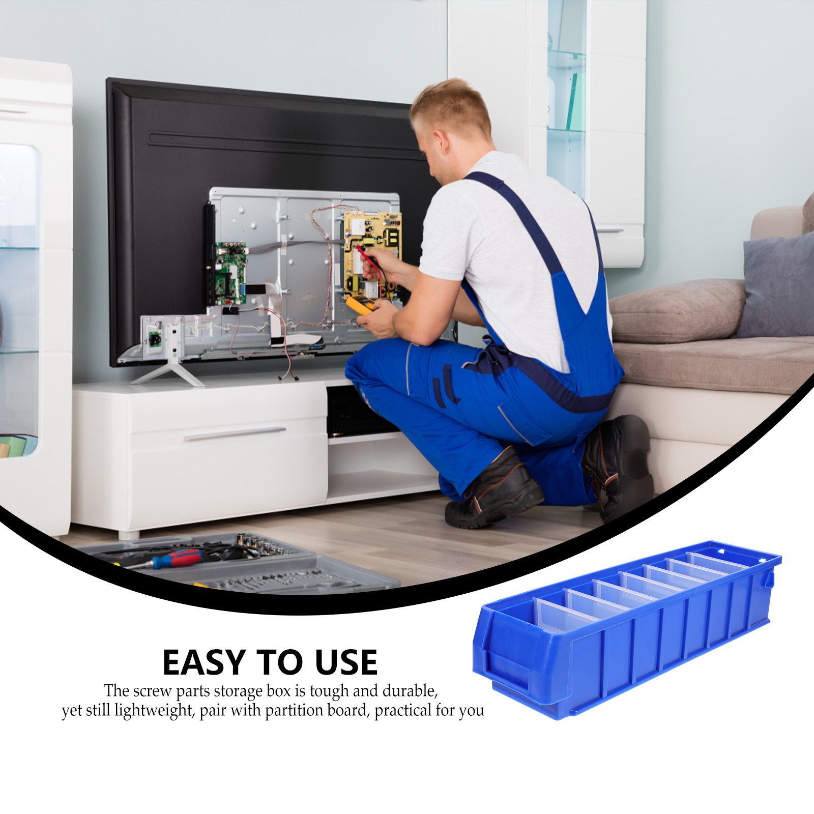 Screw Box With Dividers Heavy  - огляд і ціна Tools Box For Workshop