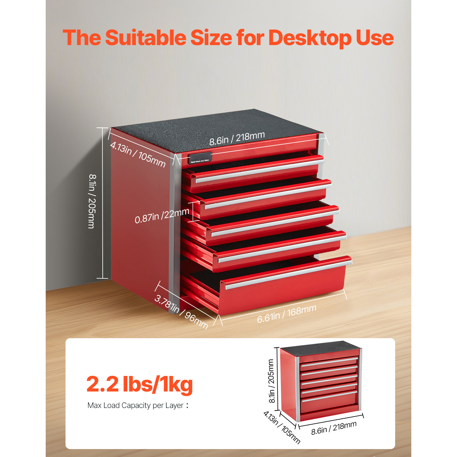 SucceBuy 5-Drawer 8.6in Metal  - огляд і ціна Tools Box For Workshop