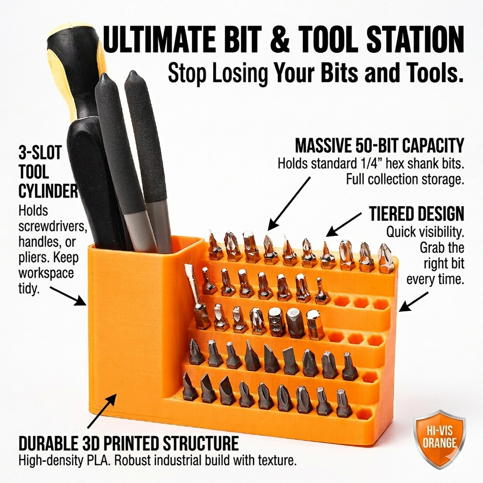 50-Hole Hex Screwdriver Bit St - огляд і ціна Tools Box For Workshop