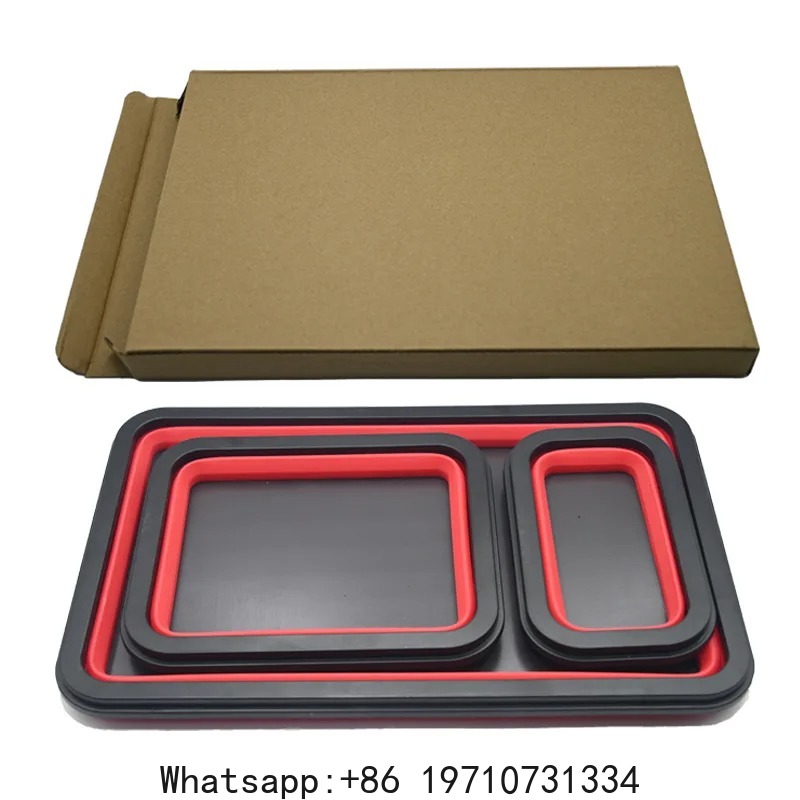 3Pcs Collapsible  Parts Set 3  - огляд і ціна Magnetic Parts Tray