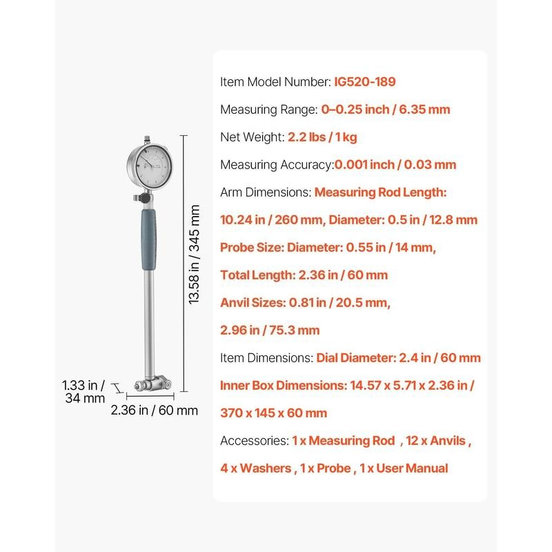 Internal Measuring Instrument  - огляд і ціна Workshop Tools Engineering