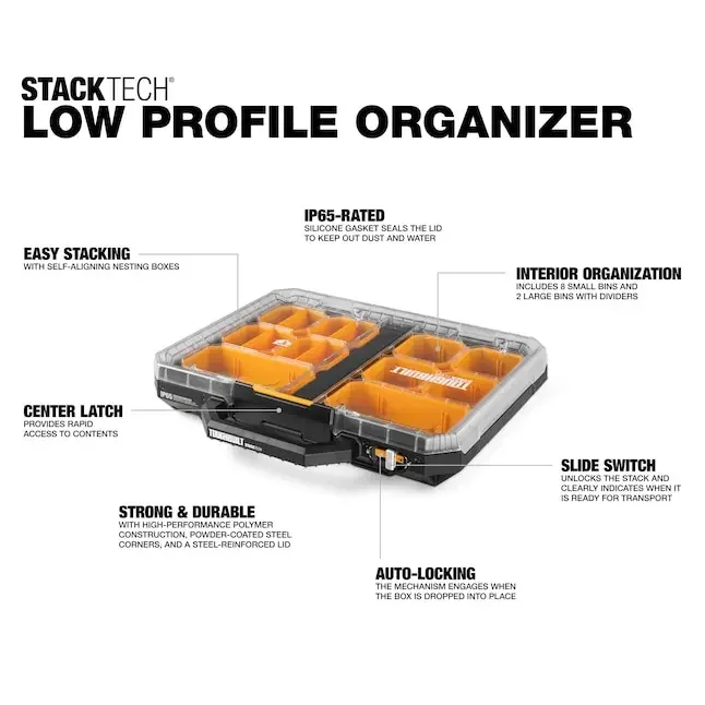 TOUGHBUILT TB-B1-O-10 STACKTEC - огляд і ціна Tools Box For Workshop