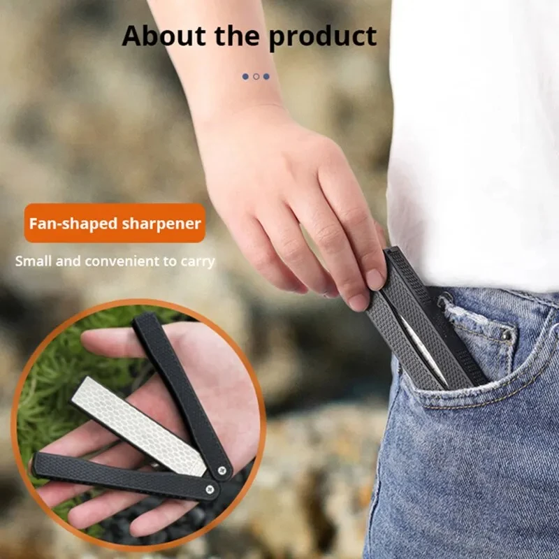 1pc Portable Double Side Grind - огляд і ціна Sharpening Stone Whetstone