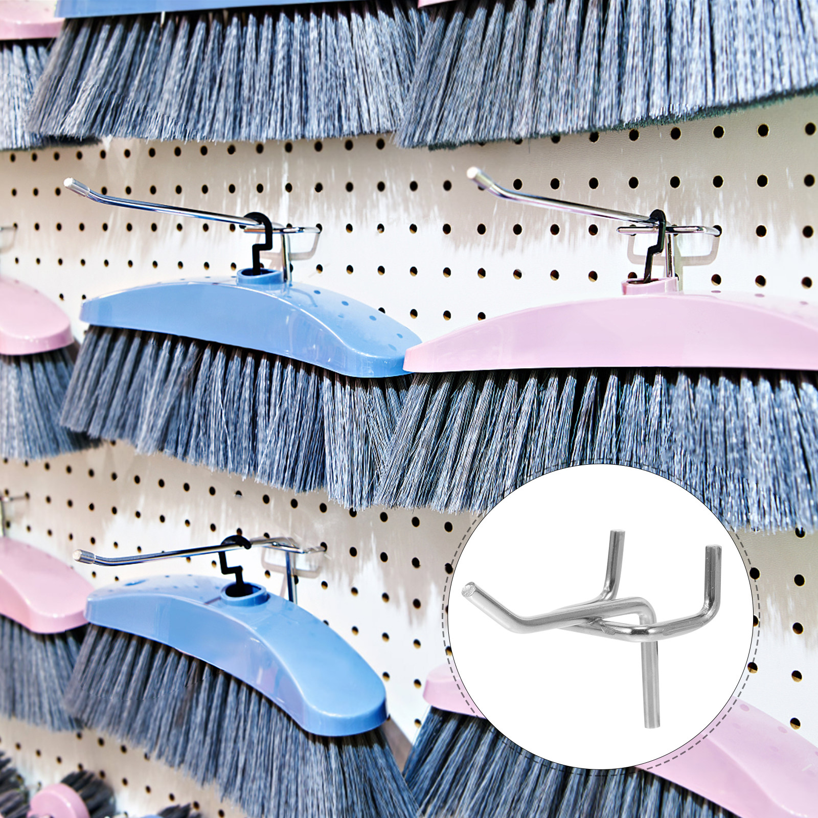 50Pcs Tool Pegboard Hooks Heav - огляд і ціна Workshop Tools Display