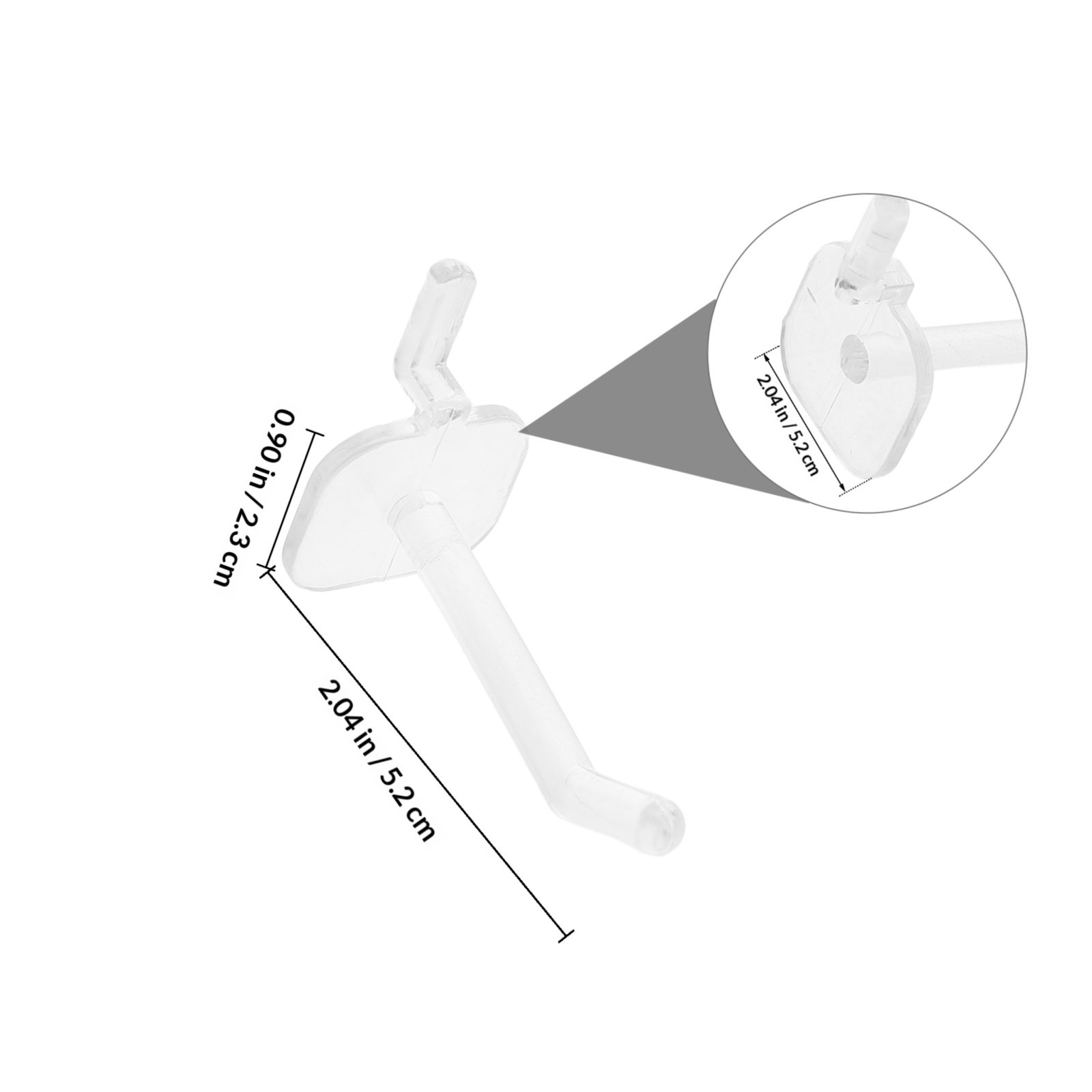 50Pcs Transparent Plastic Hook - огляд і ціна Workshop Tools Display