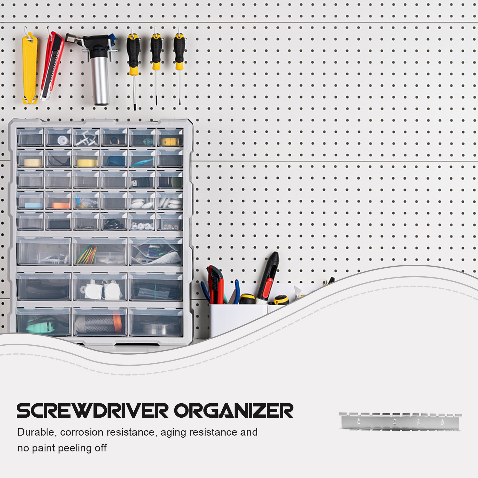 1Pcs Premium Steel Pegboard Sc - огляд і ціна Workshop Tools Display