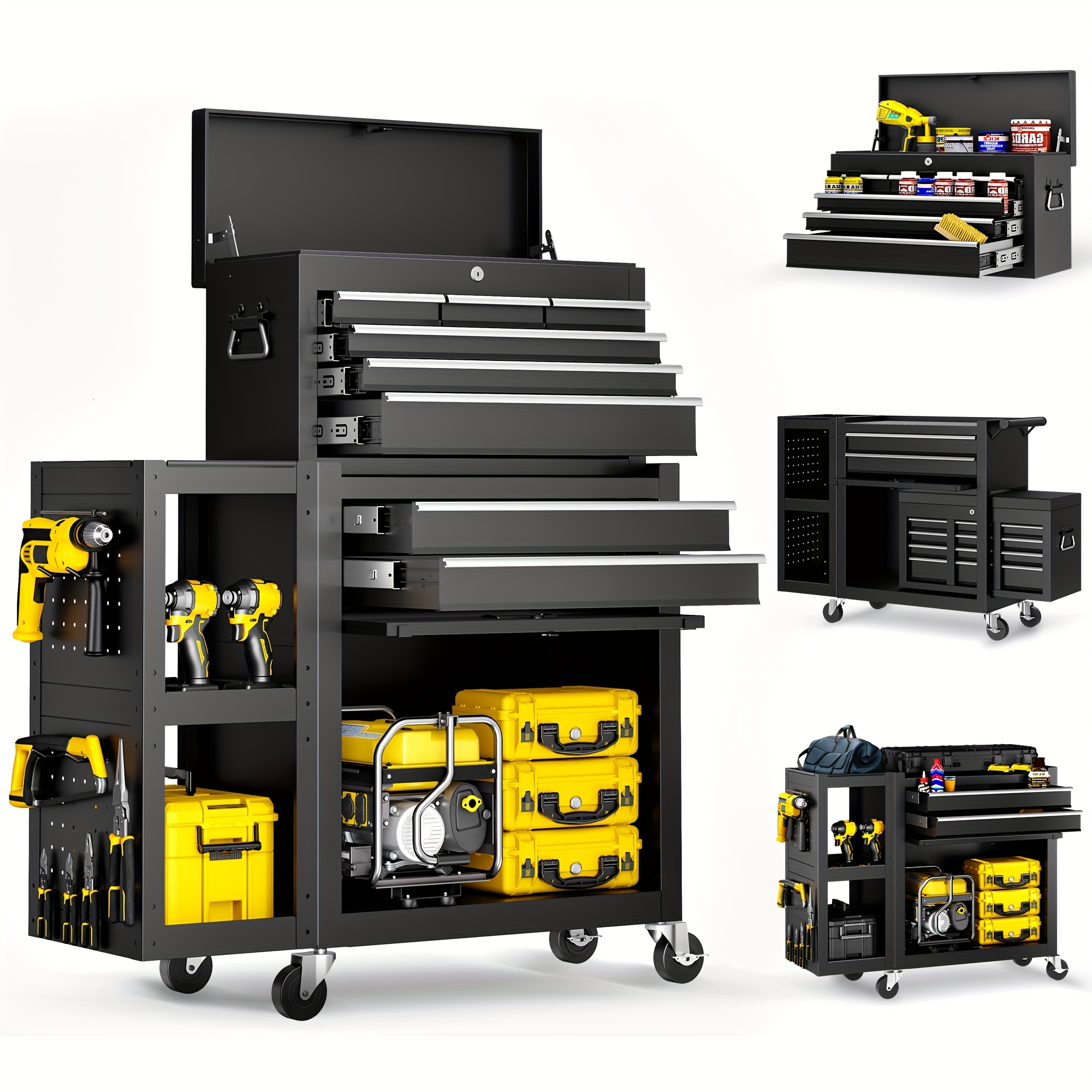 5/8-Drawer Rolling Tool Storag - огляд і ціна Tools Box For Workshop