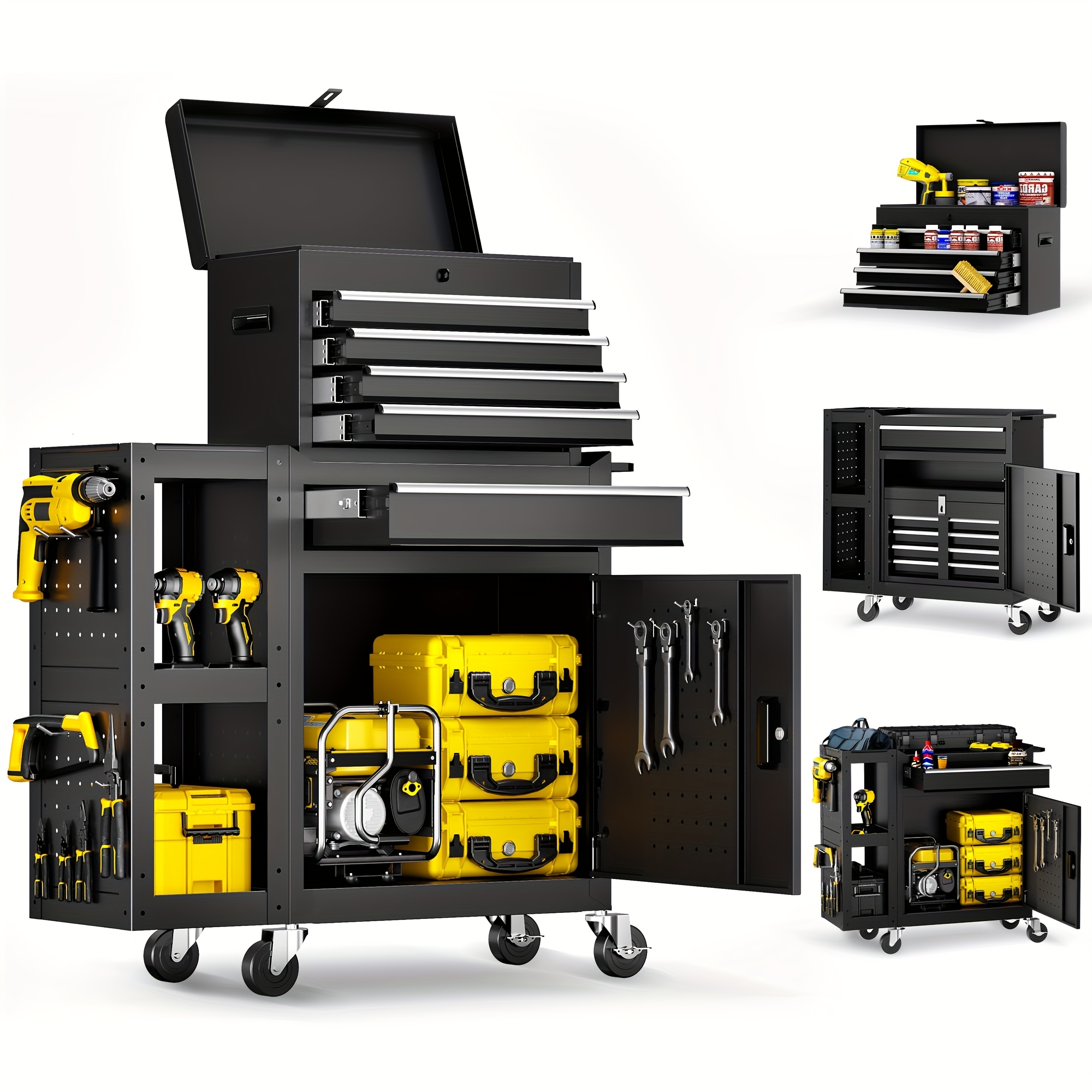 5/8-Drawer Rolling Tool Storag - огляд і ціна Tools Box For Workshop