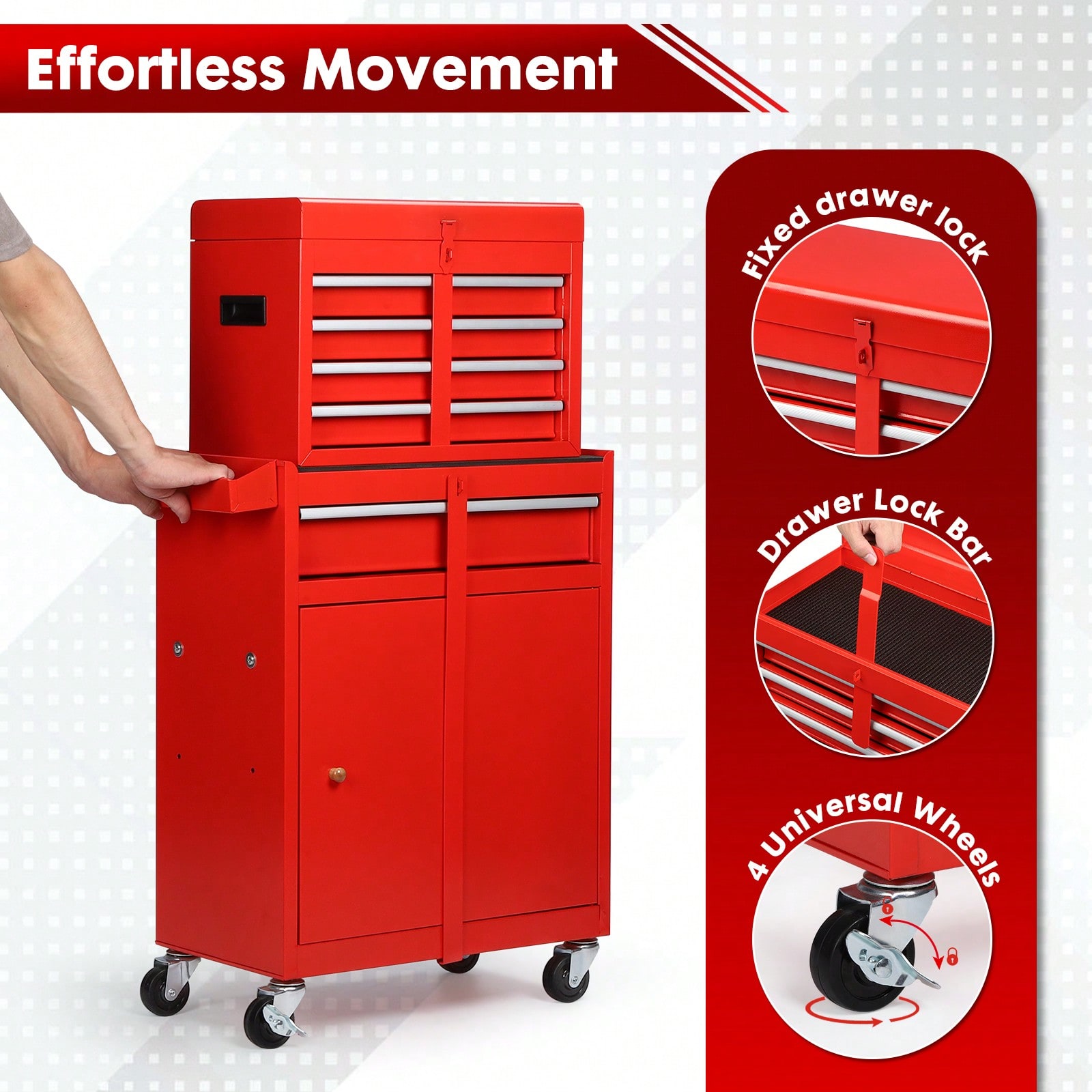 Rolling Tool Chest, 5-Drawer 2 - огляд і ціна Tools Box For Workshop