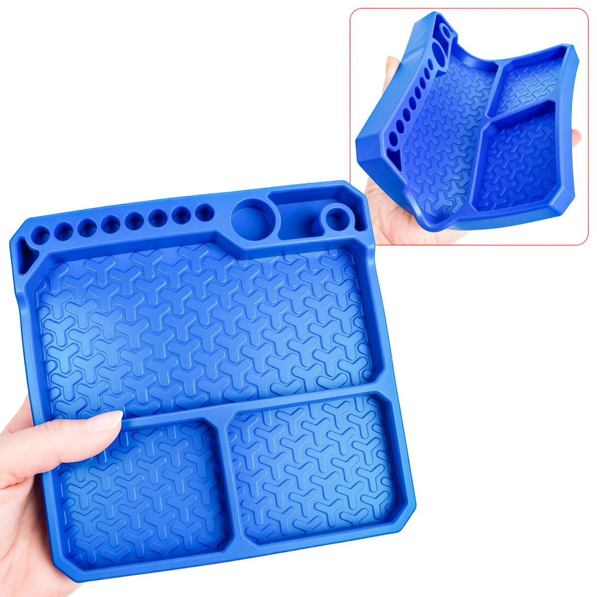 1Pcs Silicone Parts Tray with  - огляд і ціна Magnetic Parts Tray