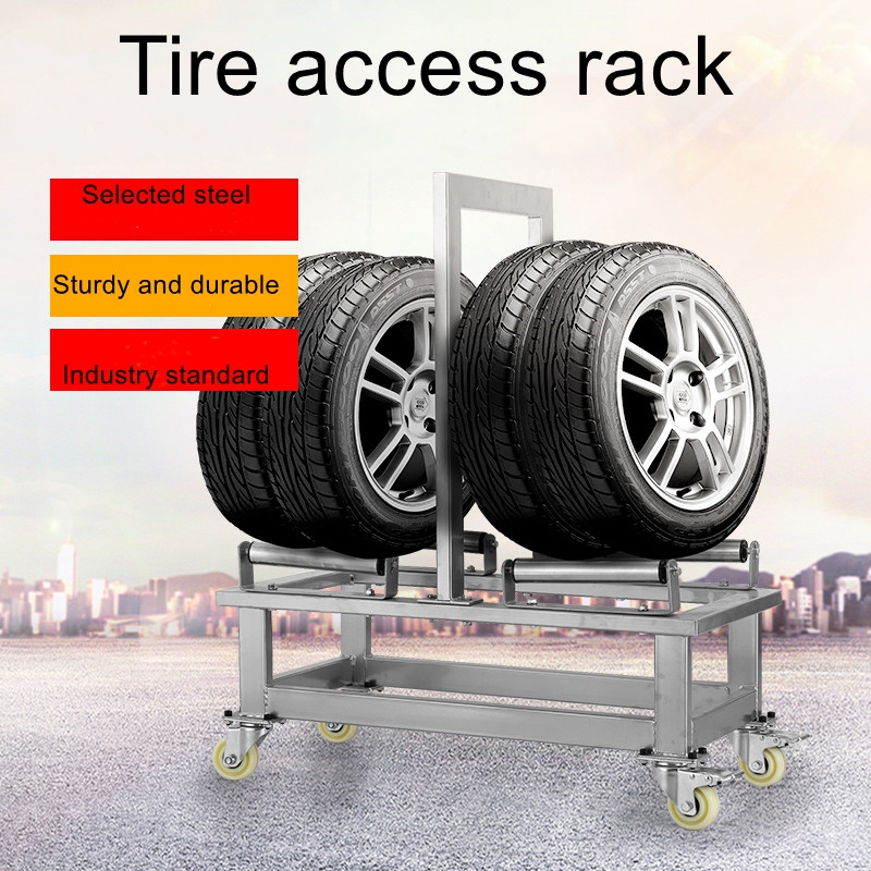 Auto workshop mobile tire rack - огляд і ціна Workshop Tools Display